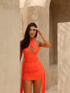 HELENA MINI DRESS CORAL