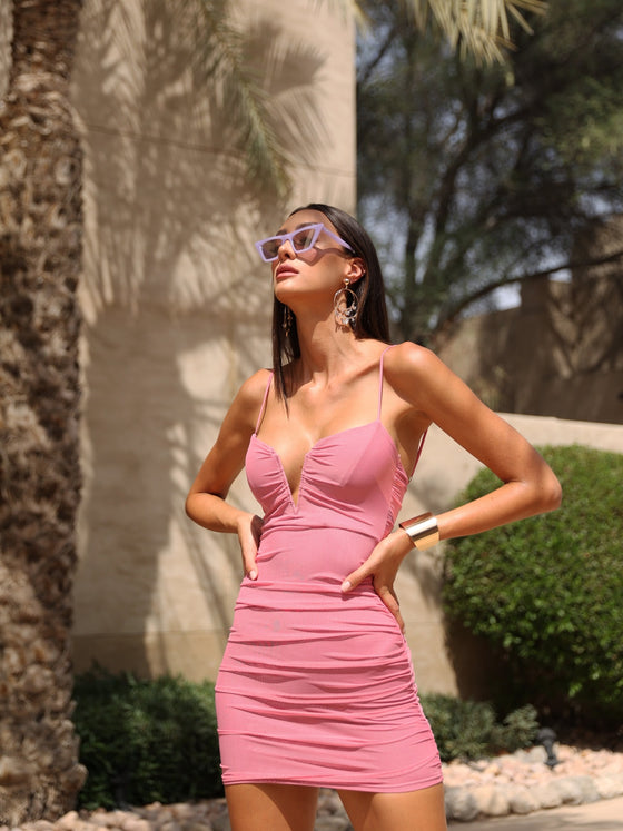 VALENTINA MINI DRESS PINK